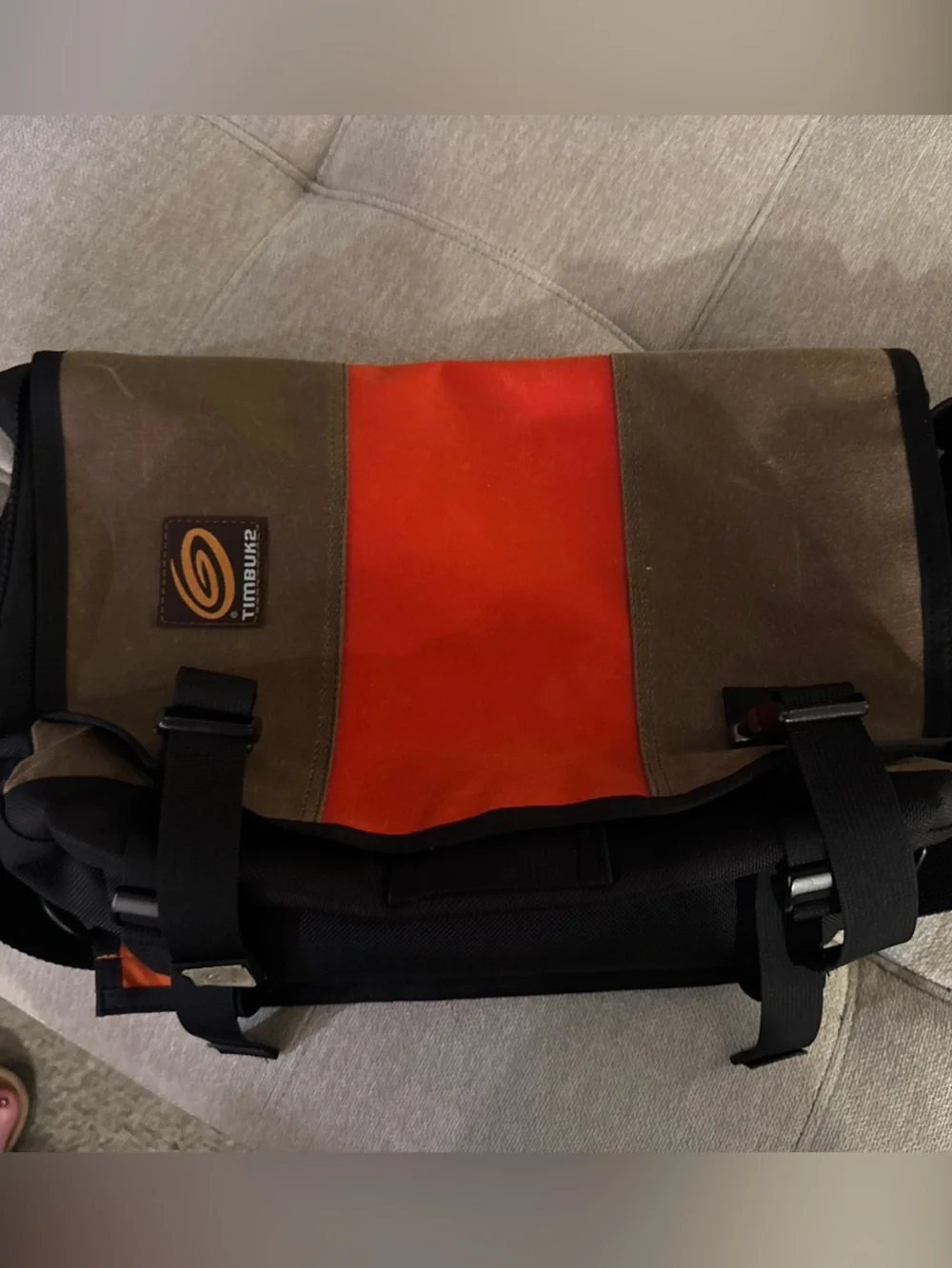 Timbuk2 Classic Messenger Bag Small Brown Orange